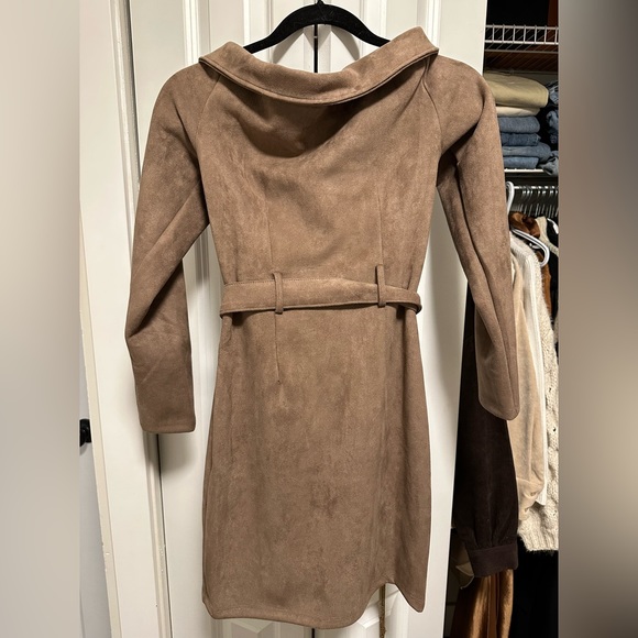 Suede Moto Dress - Picture 2 of 2
